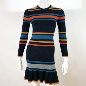 Cupcakes & Cashmere Manet Striped Sweater Dress